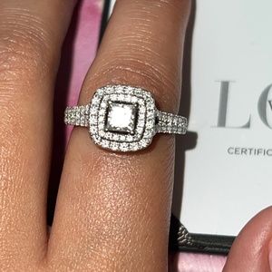 Vera Wang princess cut engagement ring